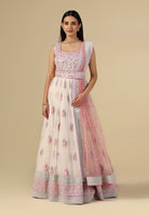 Buy Elegance Off-White Anarkali Gown Online
