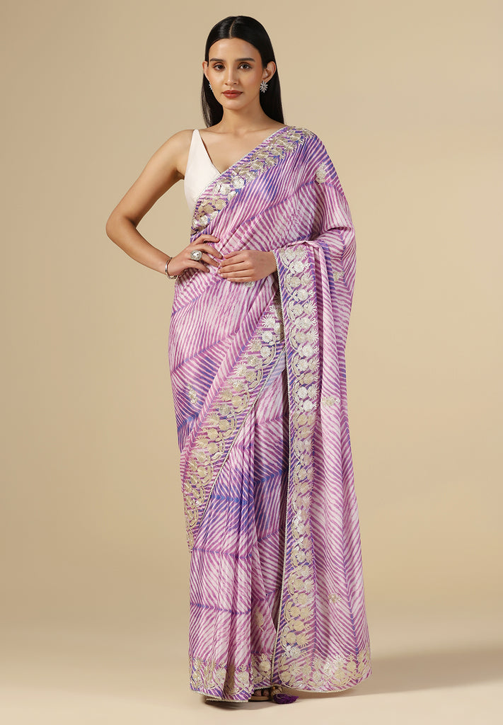 CREPE DESIGNER SAREE