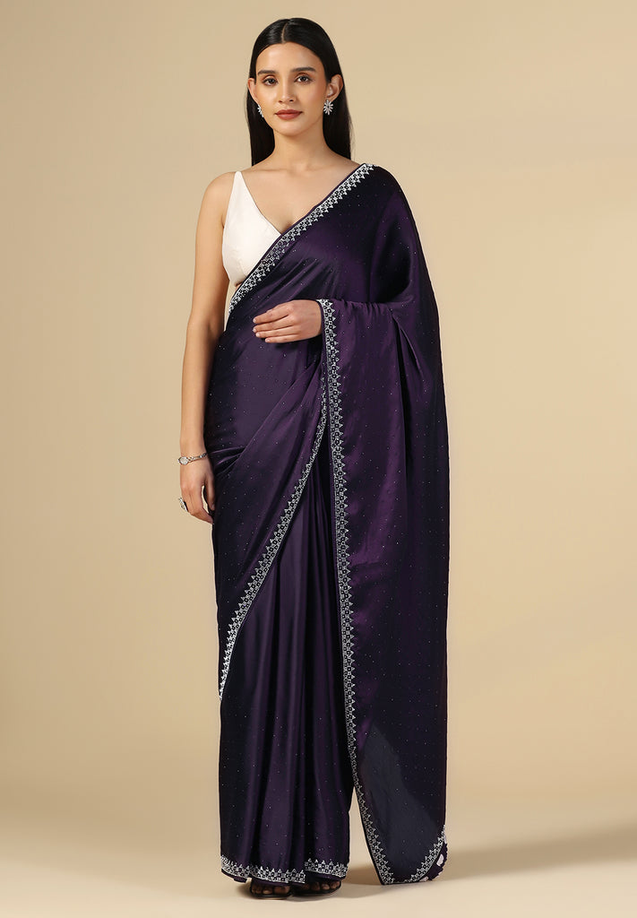 SATIN DESIGNER SAREE