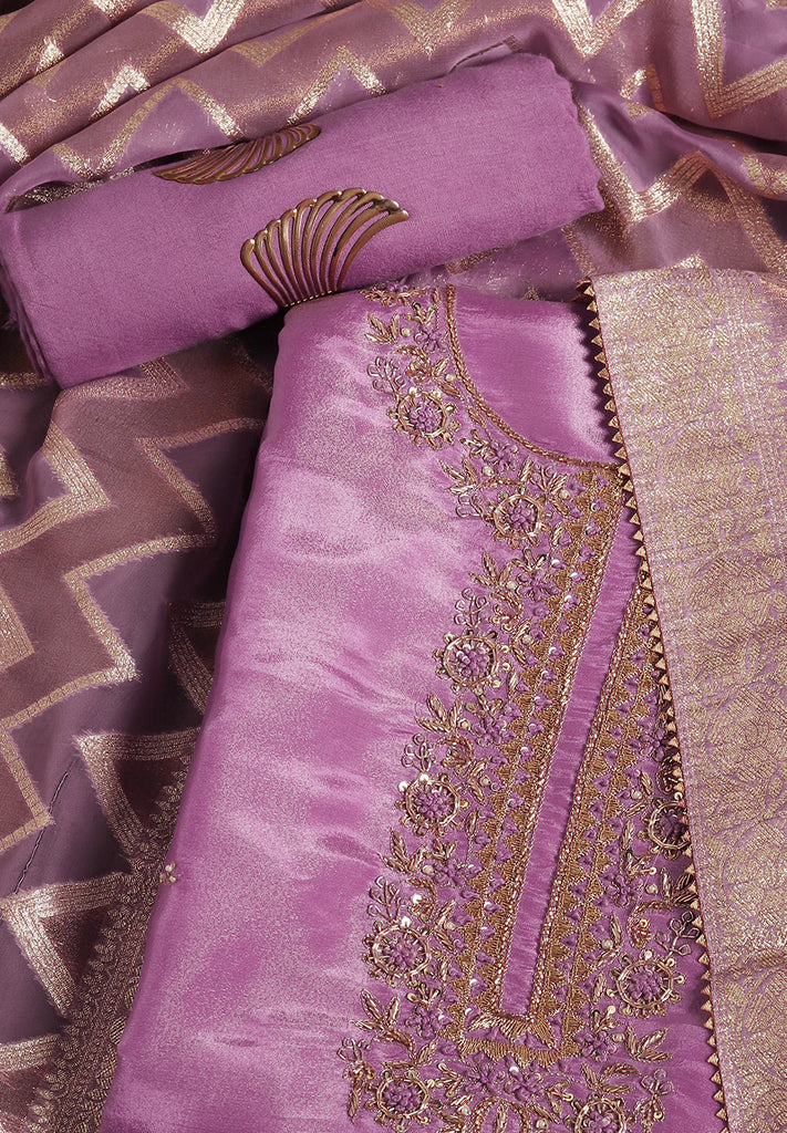 Uppada Silk Fabric Unstitched Suit