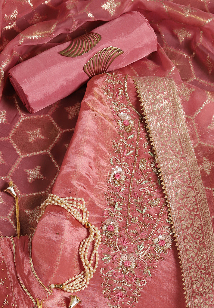 Uppada Silk Fabric Unstitched Suit