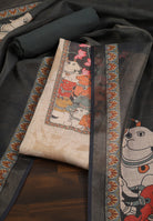 Unstitched Suit With Traditional Print