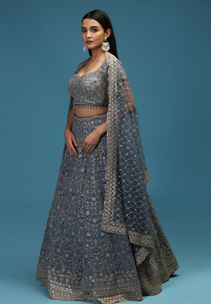 Buy Blue Lehenga Set for Wedding