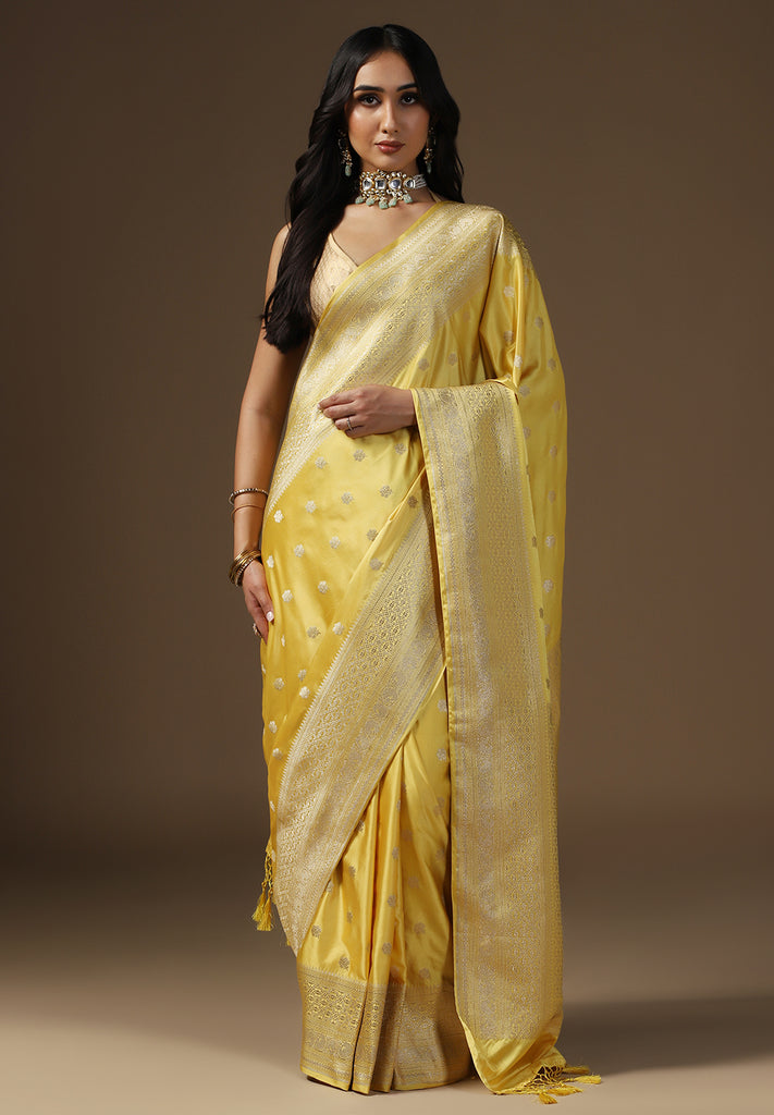 SATIN ZARI BORDER SAREE