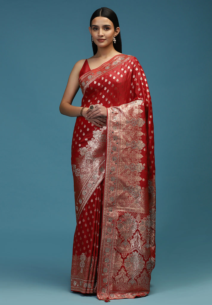 SATIN DESIGNER SAREE