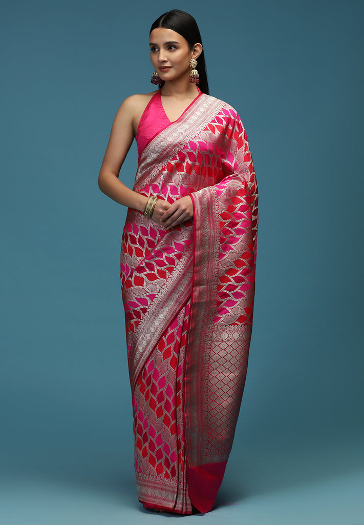 BANARASI SATIN FABRIC SAREE