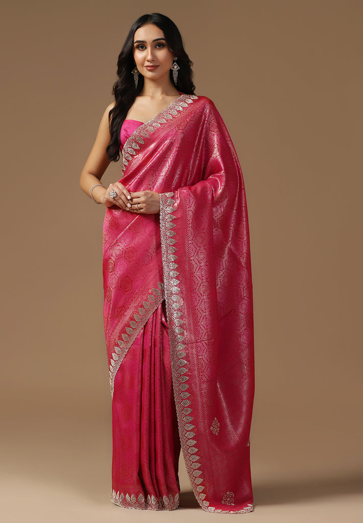 Satin Silk Designer Saree