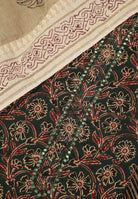 Cotton Suit With Foil Thread Work