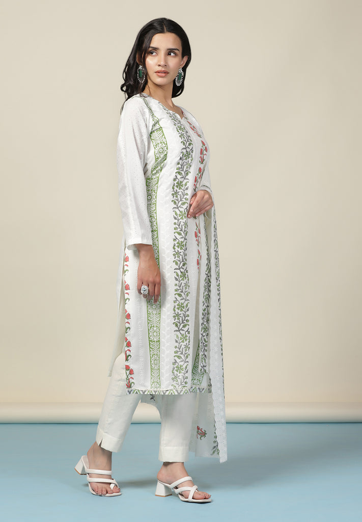 Buy Unstitched Cotton Fabric Suit for Women Online | Bombay Selections