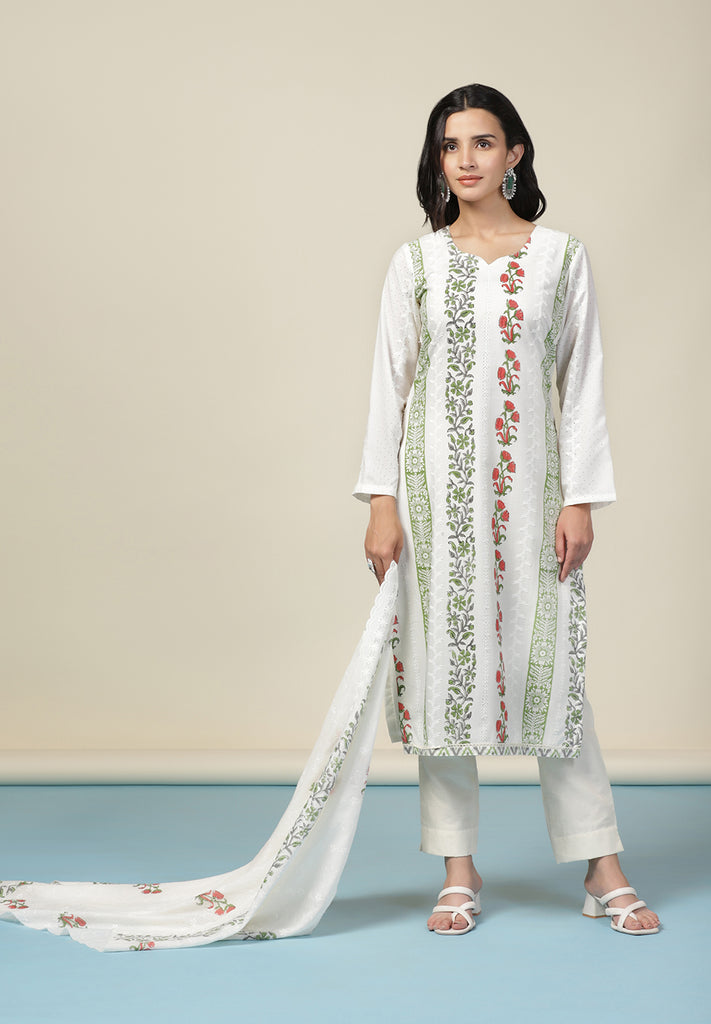 Buy Unstitched Cotton Fabric Suit for Women | Bombay Selections