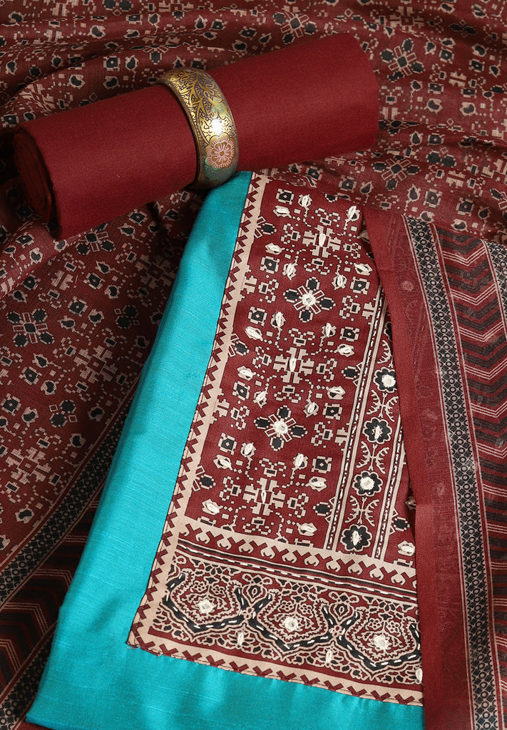 Chander Fabric Unstitched Suit