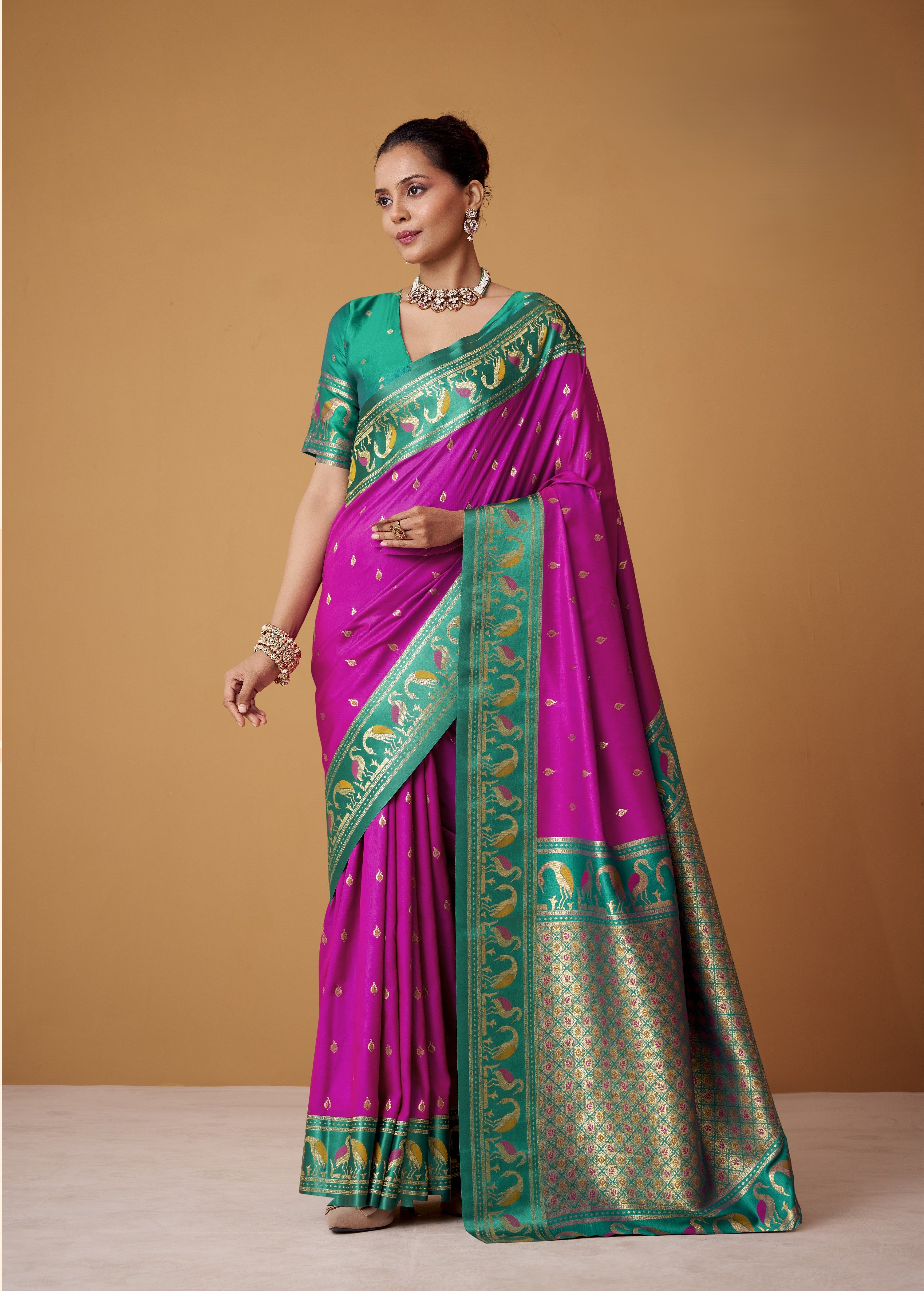 Banarasi Satin Silk Designer Saree