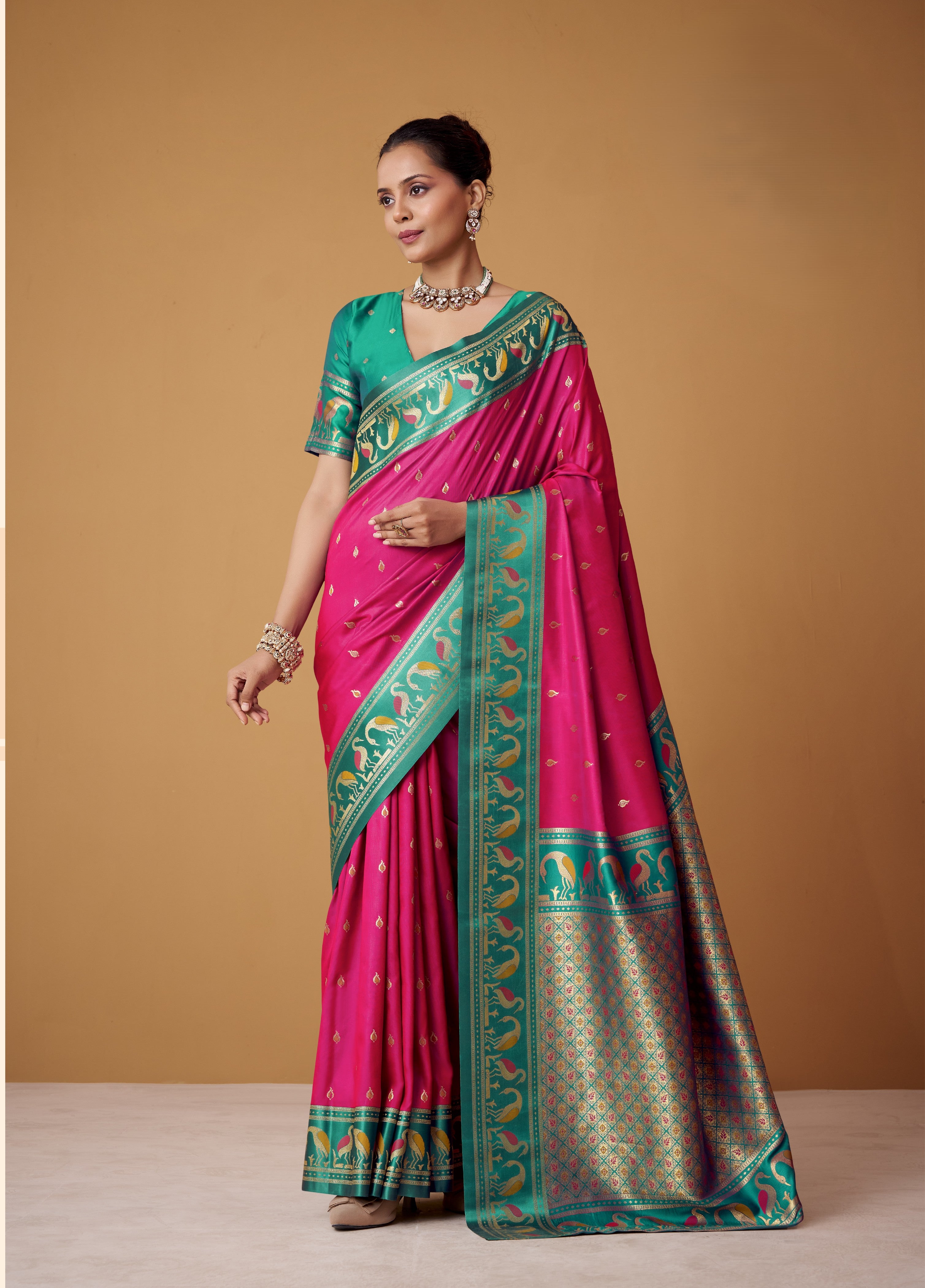 Banarasi Satin Silk Designer Saree
