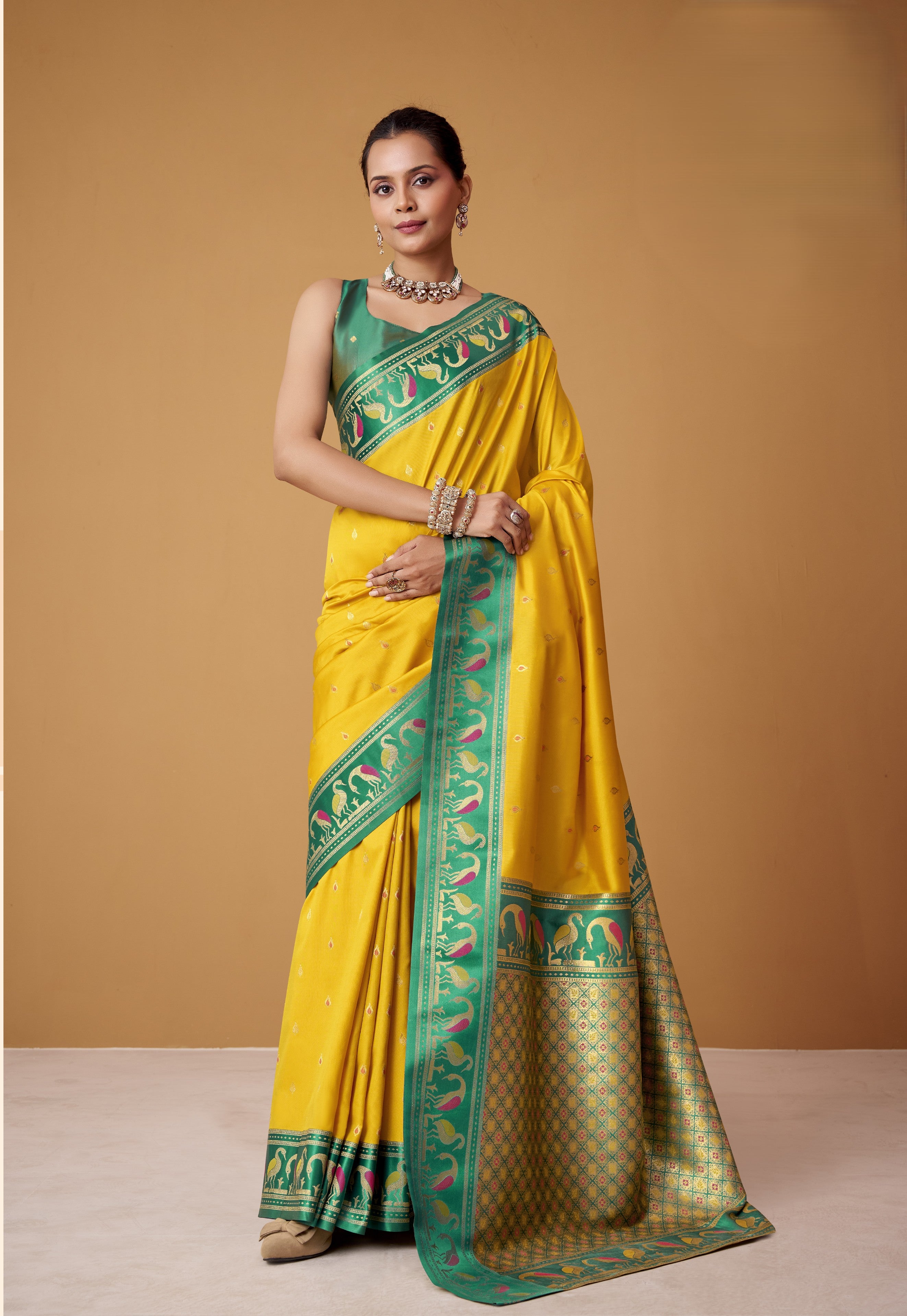 Banarasi Satin Silk Designer Saree