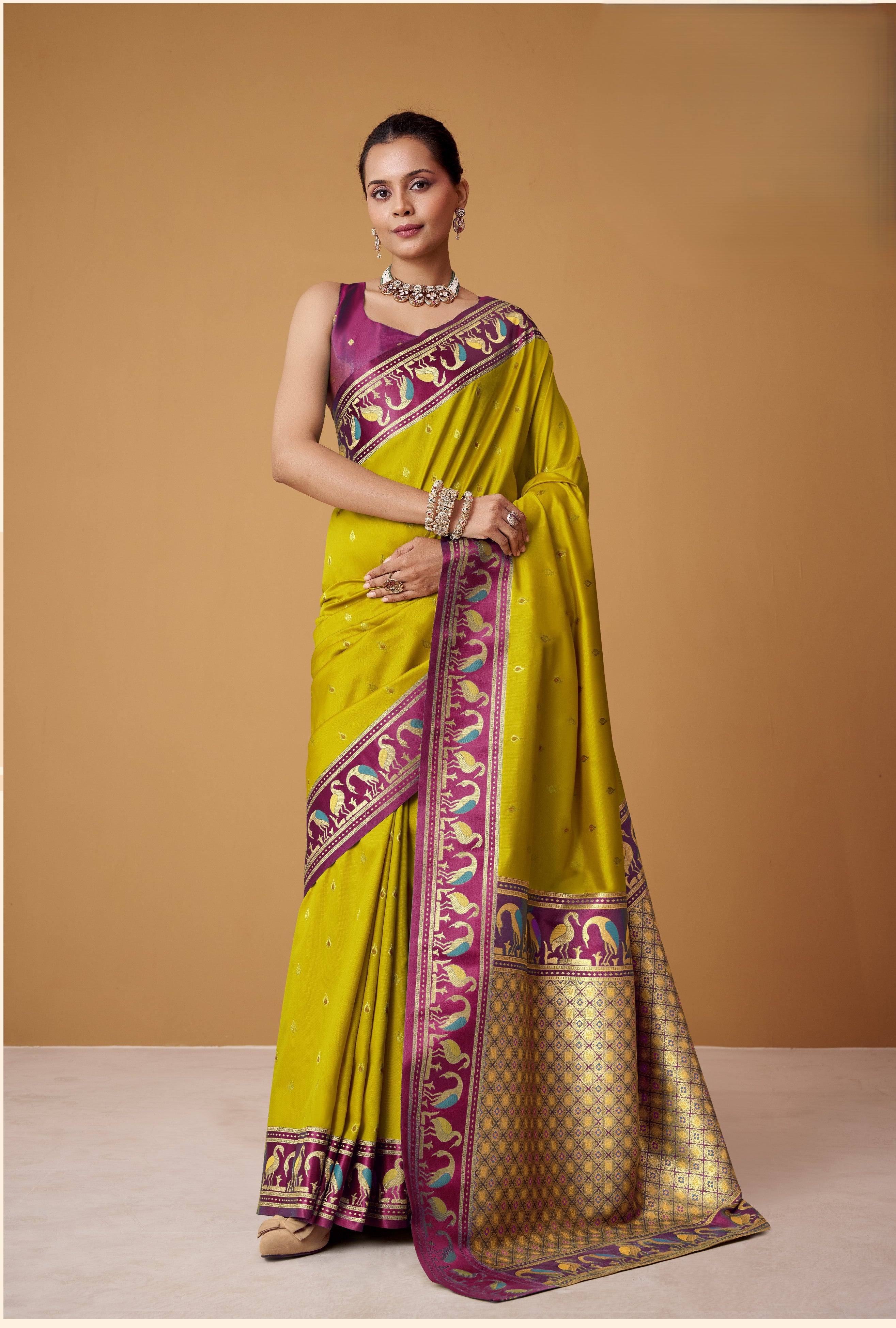 Banarasi Satin Silk Designer Saree