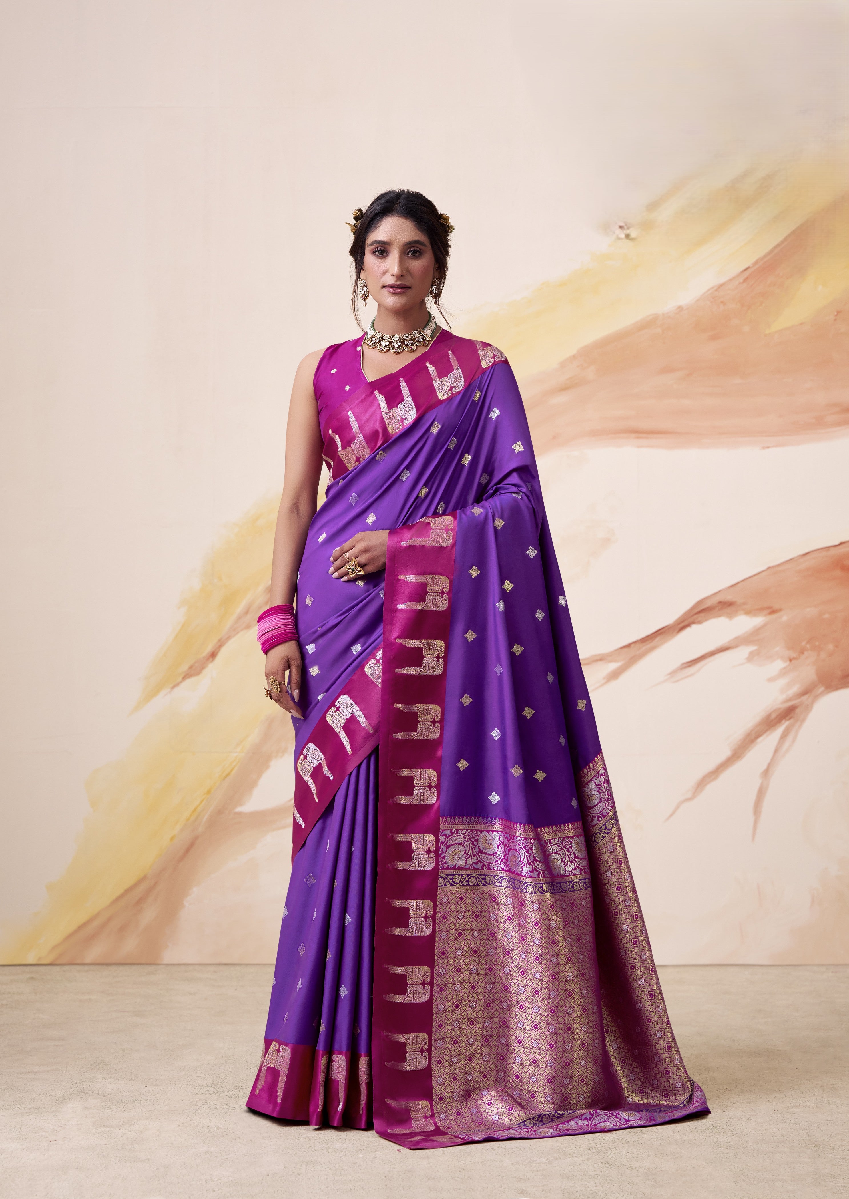 Banarasi Satin Silk Designer Saree
