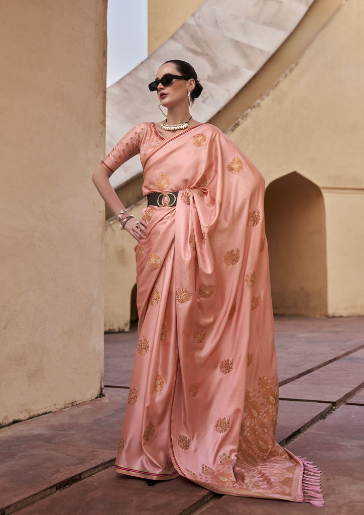Banarasi Satin Silk Saree with Zari Perfection