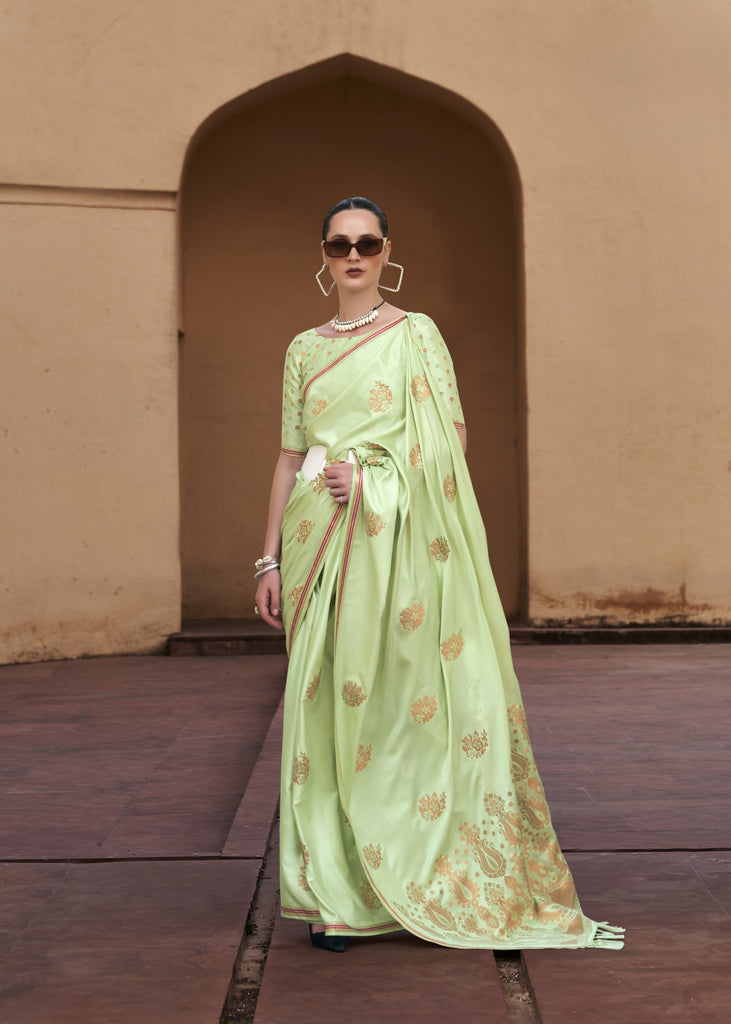 Banarasi Satin Silk Saree with Zari Perfection